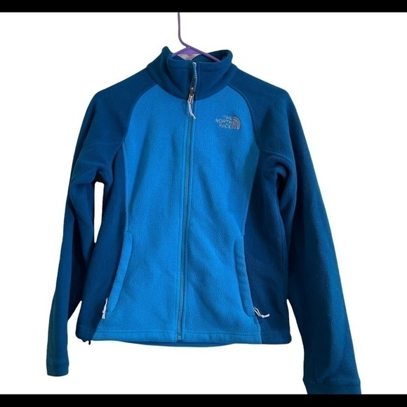 THE NORTH FACE Blue Fleece Full Zip Jacket Coat - Picture 3 of 5